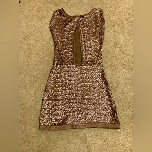 Brown dress cocktail dress small size smaller than size 6
